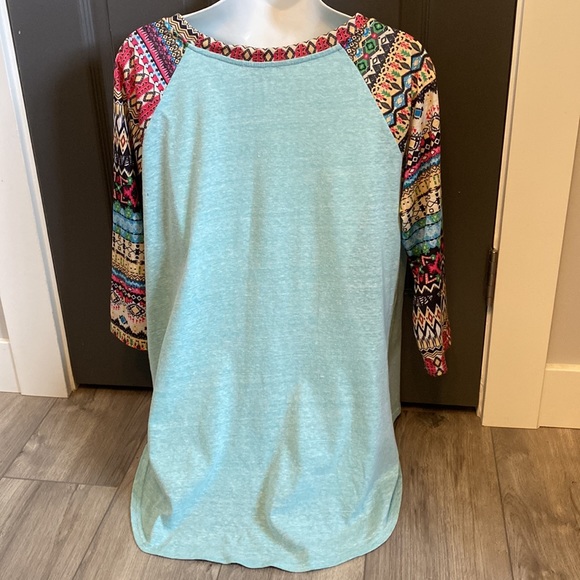 Umgee 3/4 Sleeve Tunic Top - Picture 3 of 8
